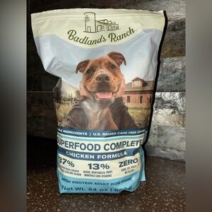 Badlands Ranch Superfood Complete Chicken Formula Dog Food 24oz